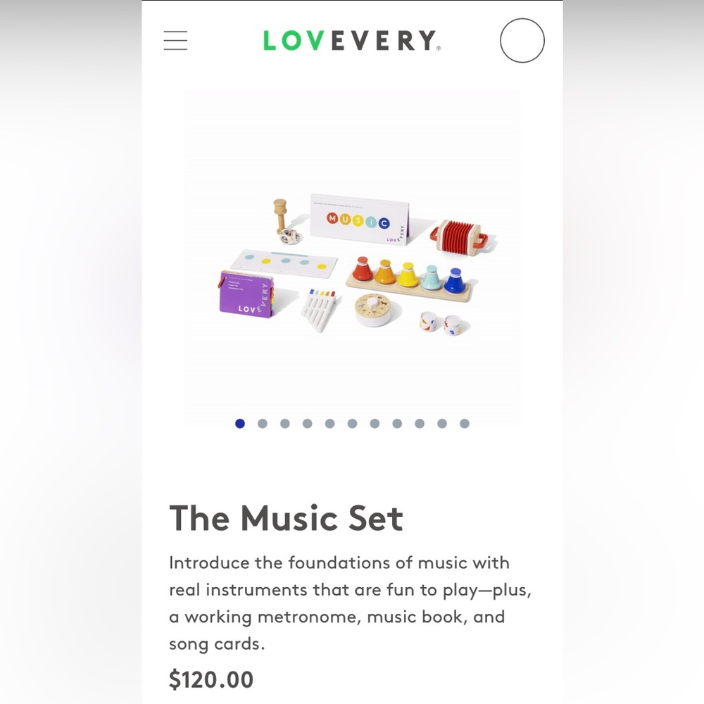 🟣Price firm🟣 Like new Lovevery Music Set